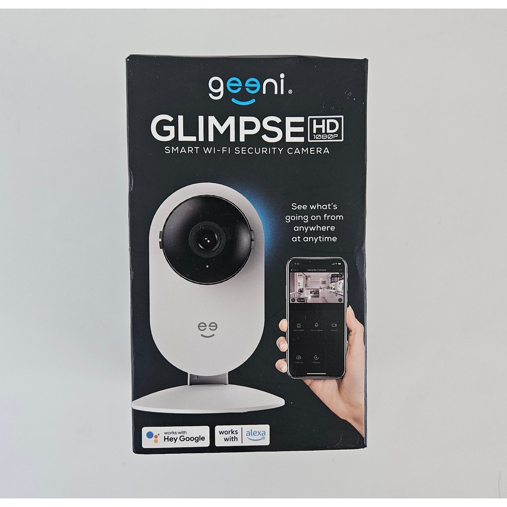 Geeni Glimpse HD 1080p Smart Wi-Fi Security Camera Night Vision GN-CW236-199